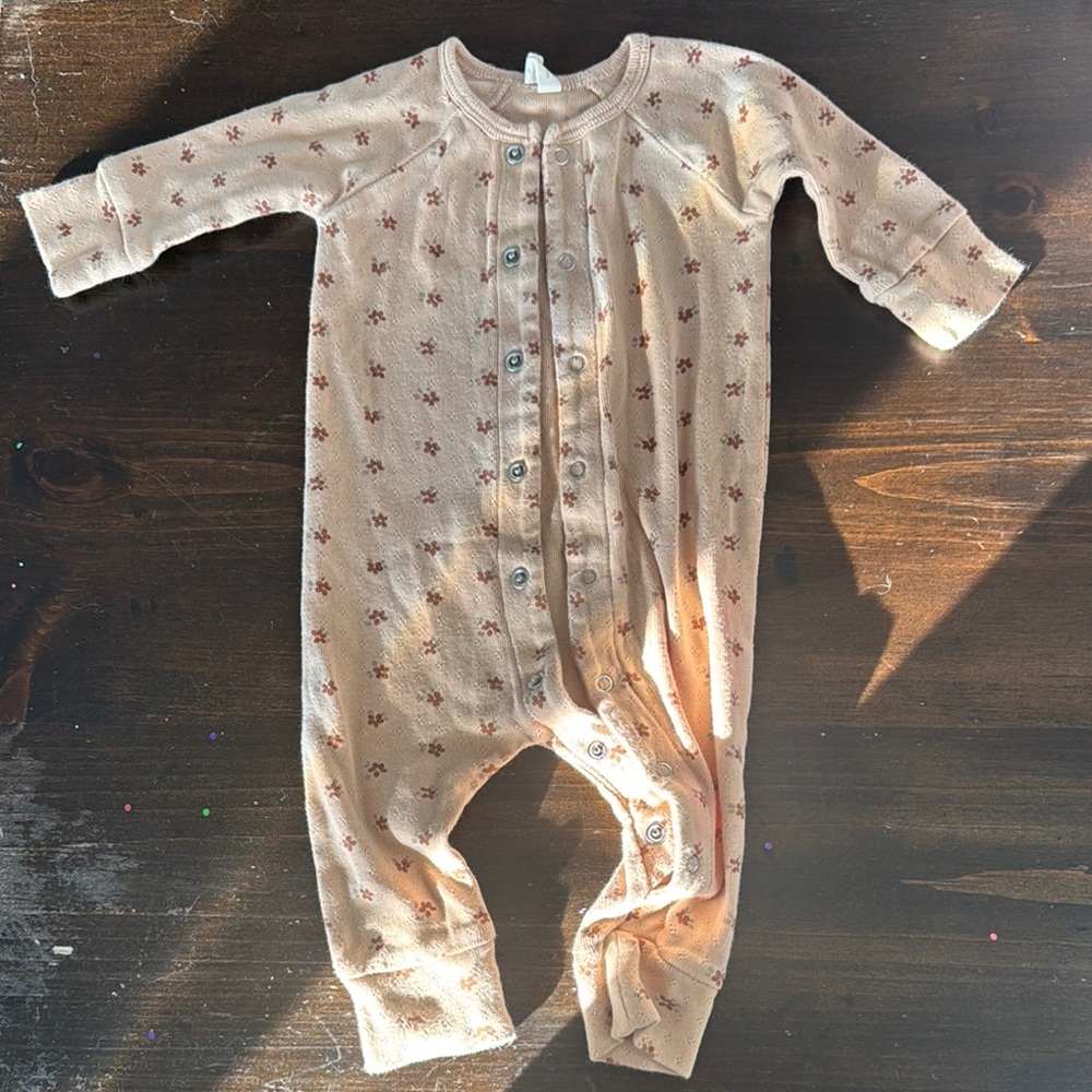 Quincy Mae floral onesie